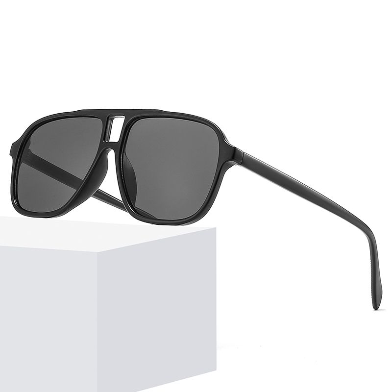 2021新款欧美双梁太阳镜 个性百搭大框眼镜架男跨境潮流太阳眼镜