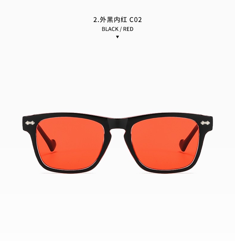 2021年新款时尚海洋片墨镜 跨境个性网红同款太阳镜潮酷太阳眼镜详情图9
