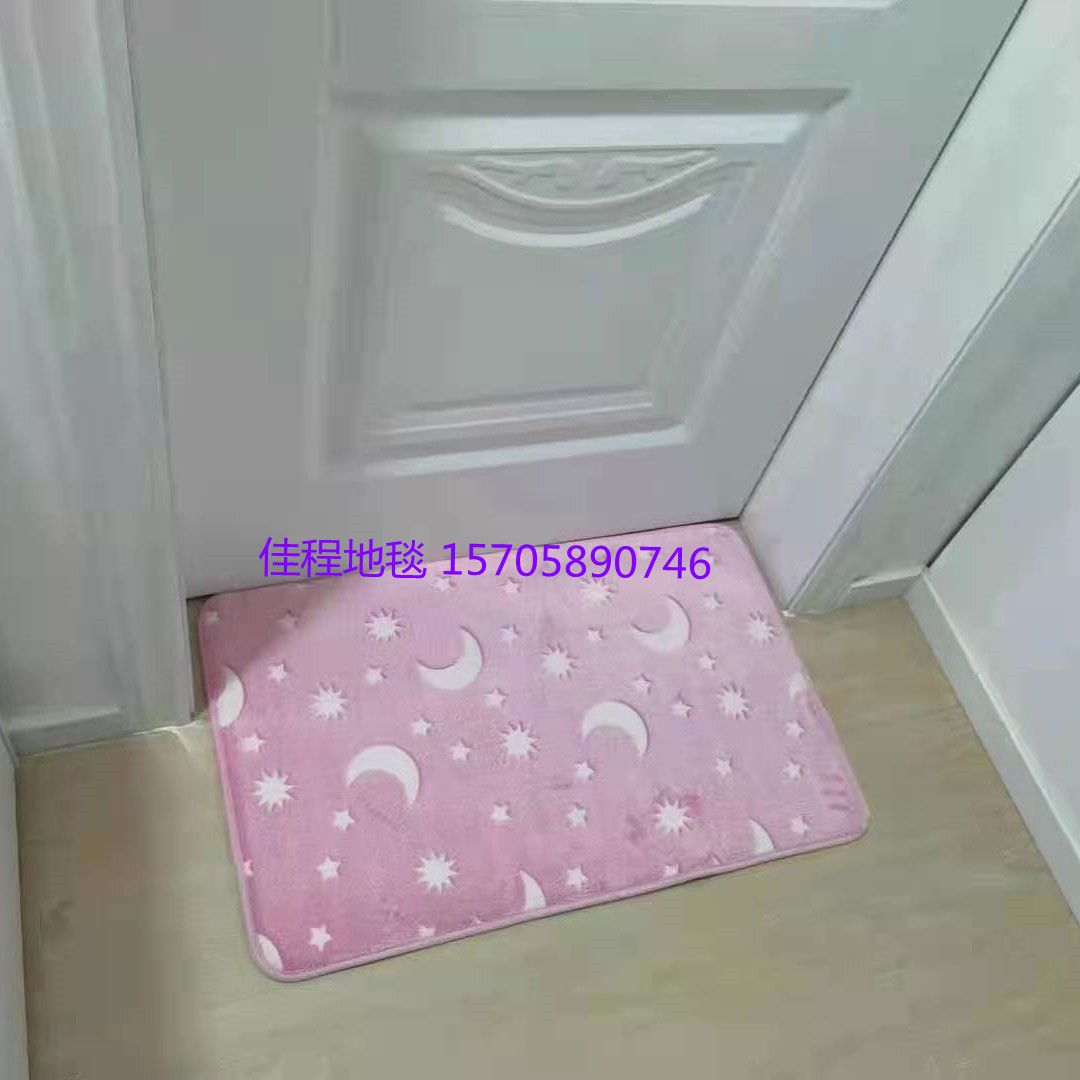 New floor mat, night fluorescent floor mat, luminous anti-slip mat, new floor mat, door mat, luminous floor mat, bedside luminous mat, size 40*60cm details Picture