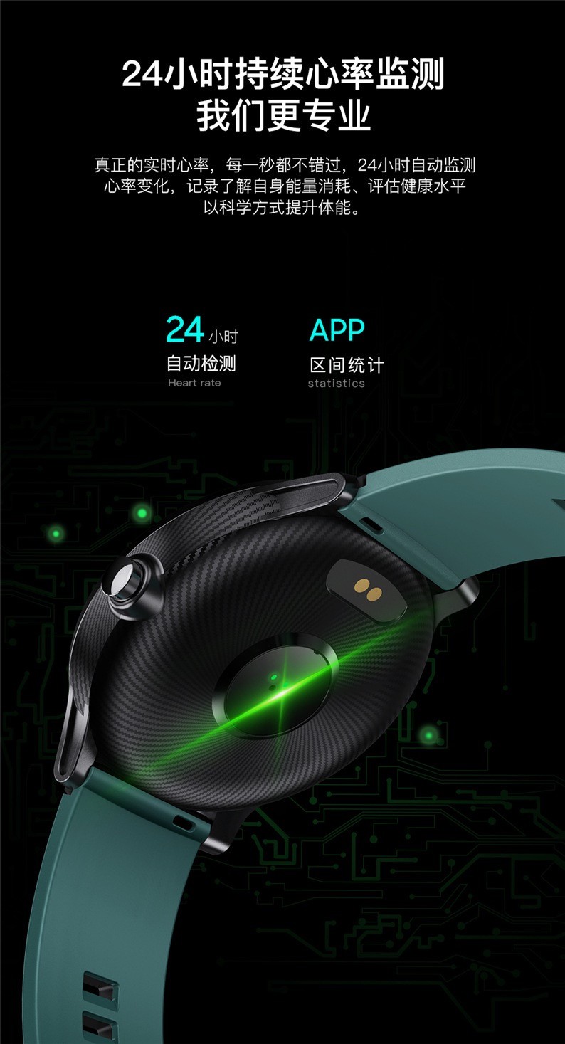 ZN122智能手环全圆全触动态心率血压监测长待机多运动来电提醒手表详情图3
