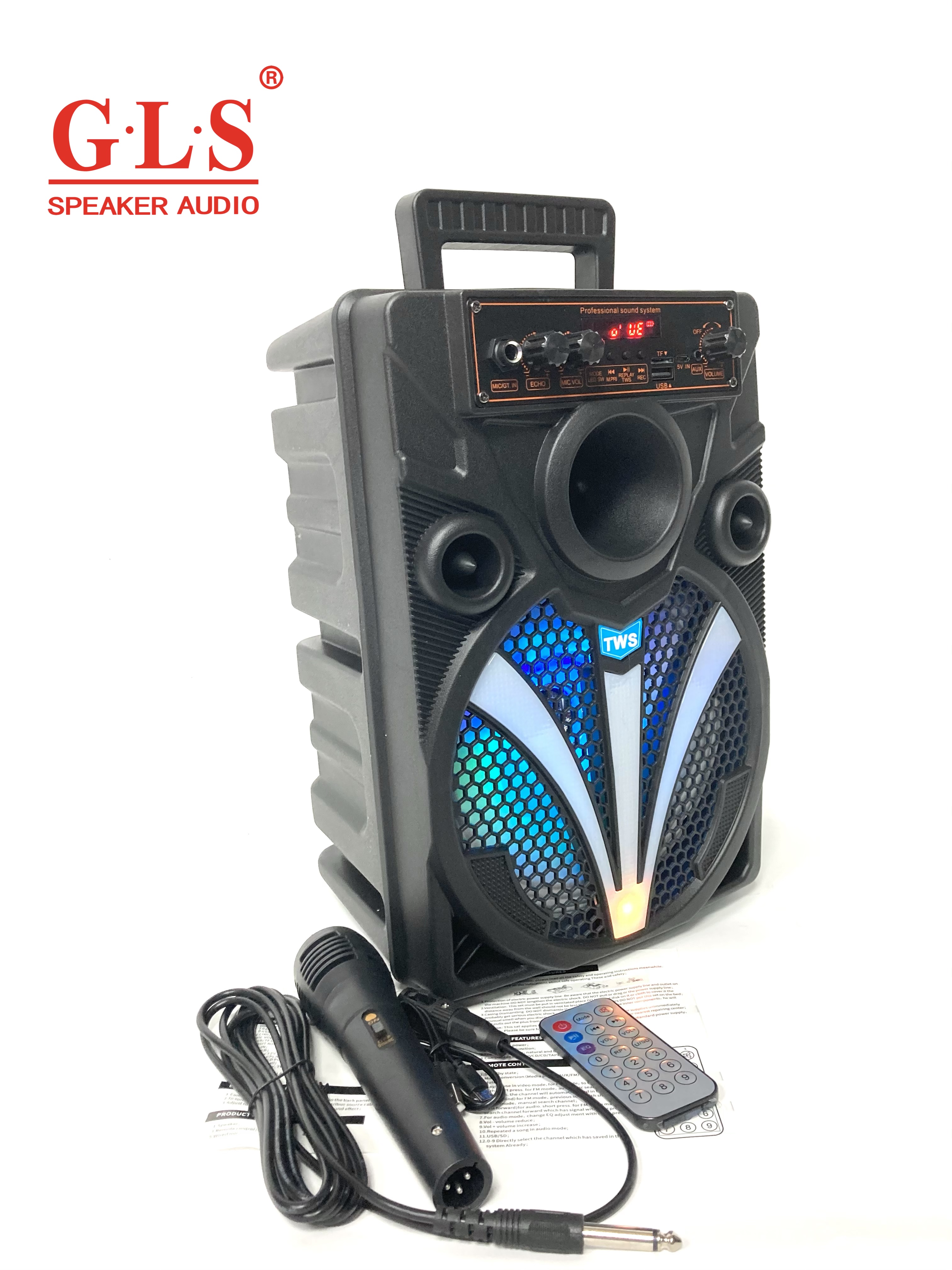 HT-K2 蓝牙便携式收音机电瓶音箱TWS/USB/TF音响详情图5