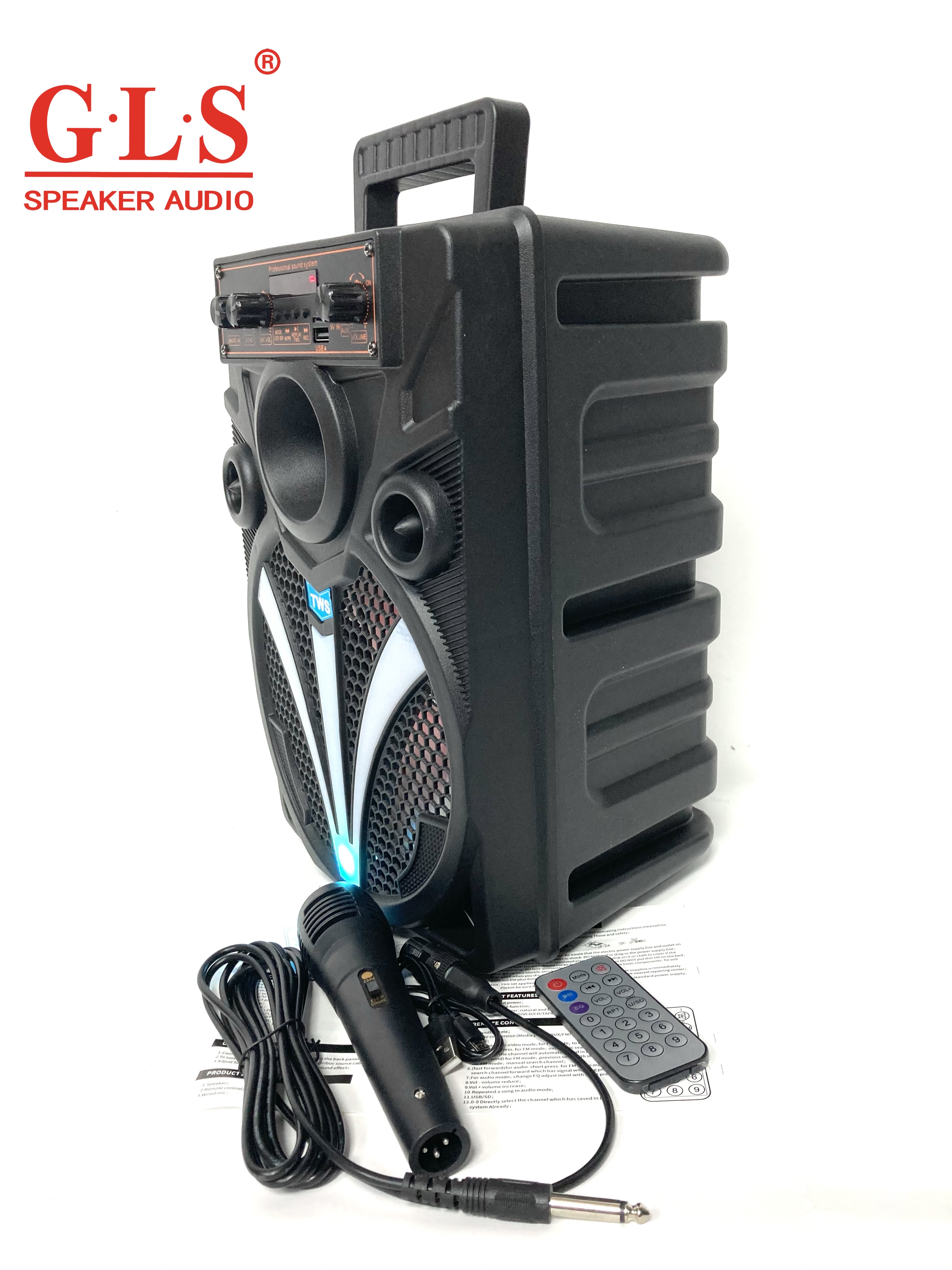 HT-K2 蓝牙便携式收音机电瓶音箱TWS/USB/TF音响详情图4