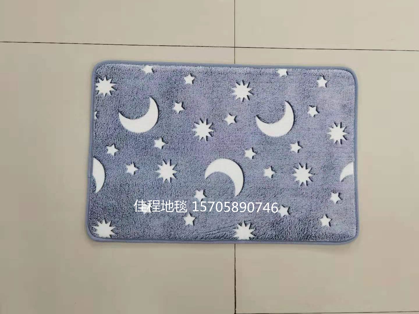 New floor mat, night fluorescent floor mat, luminous anti-slip mat, new floor mat, door mat, luminous floor mat, bedside luminous mat, size 40*60cm Specification drawing