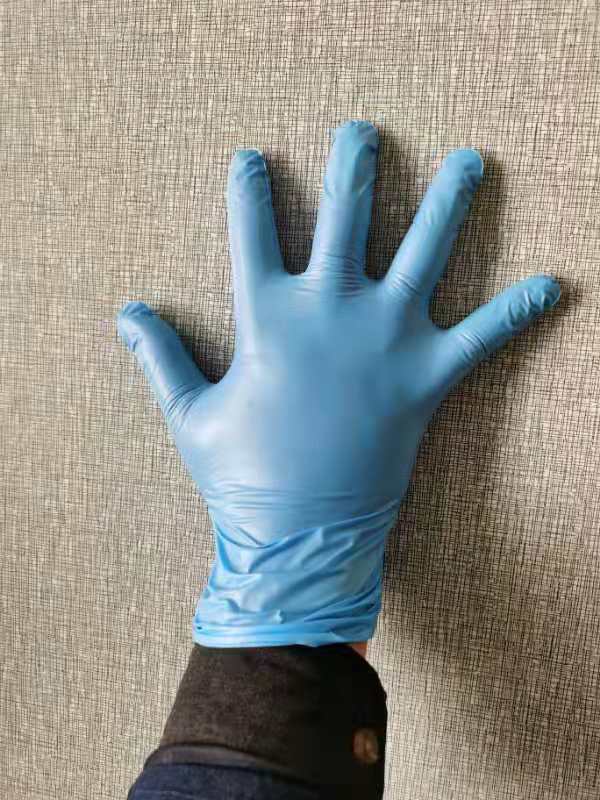 兰色PVc一次性手套详情图1