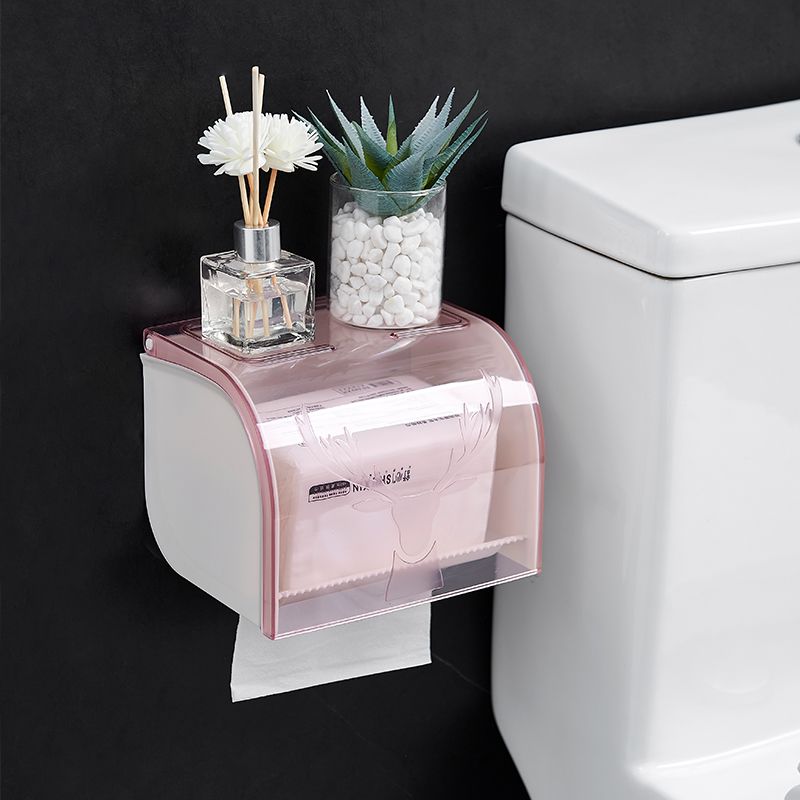 Solid large toilet paper roll box, wall-mounted tissue box, paper towel box, no need for drilling, coreless toilet paper roll rack Application Scenario