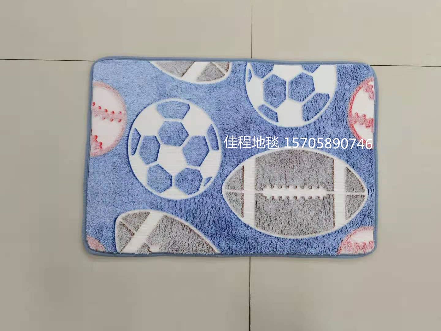 New floor mat, night fluorescent floor mat, luminous anti-slip mat, new floor mat, door mat, luminous floor mat, bedside luminous mat, size 40*60cm full figure