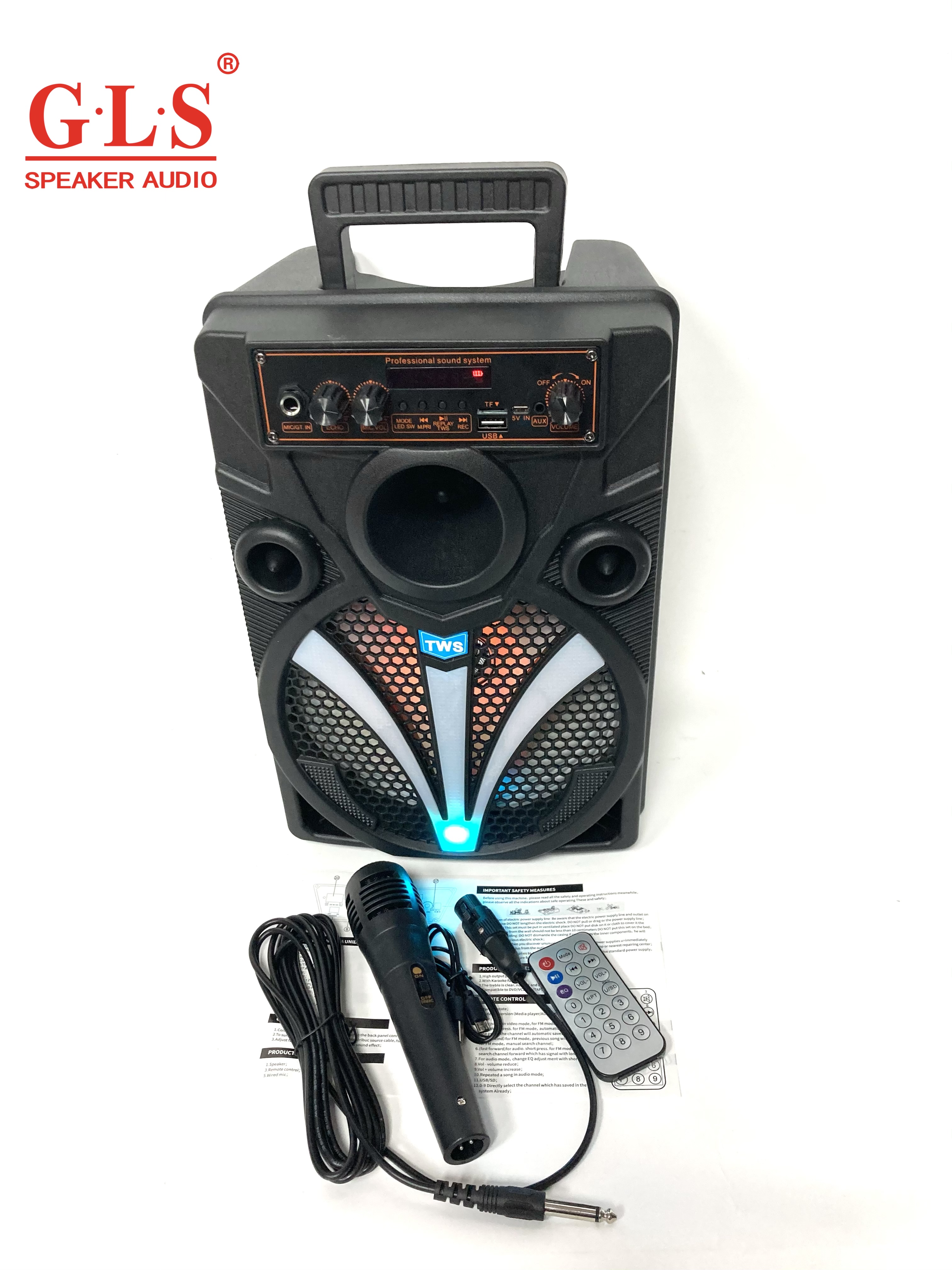 HT-K2 蓝牙便携式收音机电瓶音箱TWS/USB/TF音响详情图3