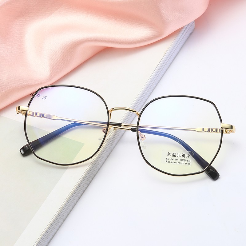 新款复古抗防蓝光眼镜电脑镜金属镜框护目镜男女近视镜架配镜详情图1