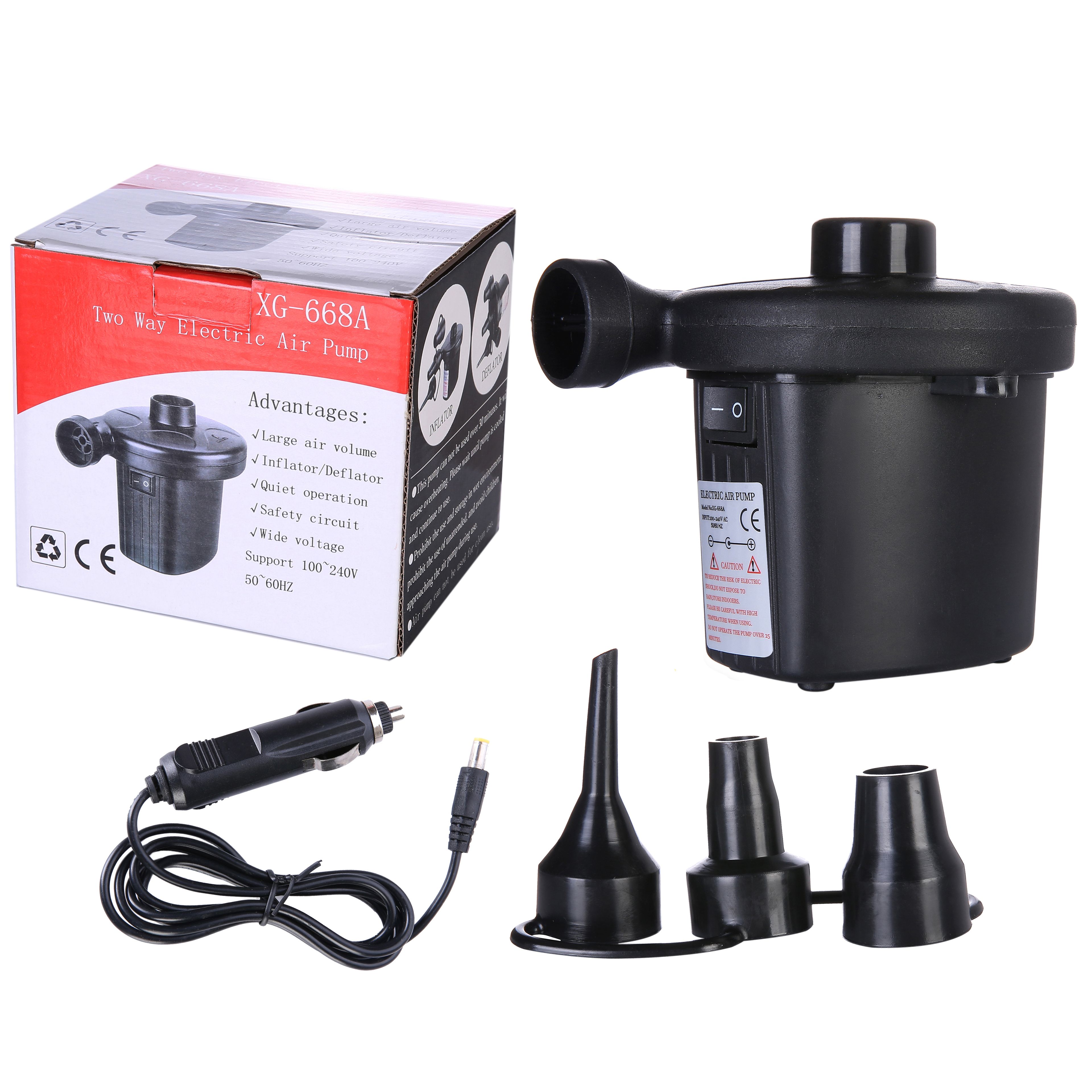 Xg-668b vehicle-mounted air pump electric air pump air bed Swimming pool air bed for outdoor use thumbnail