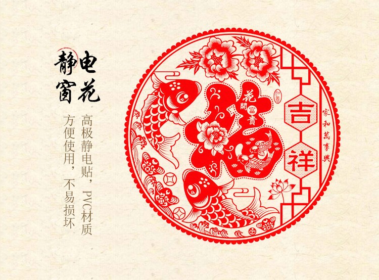 The "Five Blessings" New Year Couplet gift package and festive items detail image 2