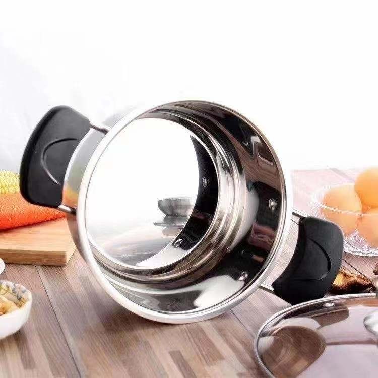 Stainless Steel Large Capacity Stock Pot With Ear Milk Pot Multi-Purpose Pot Application Scenario