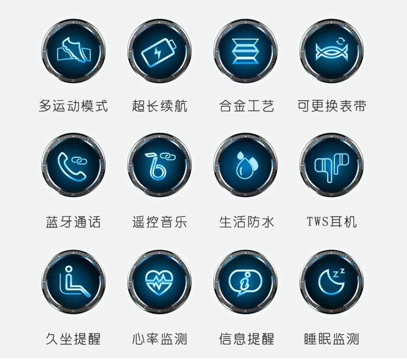 The new cross-border N32 Bluetooth calling smart bracelet, TWS earphone and two-in-one sports watch detail image 3