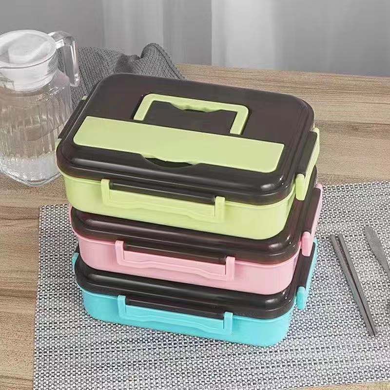 Four-Sided Environmental Protection Insulation Multi-Compartment Portable Lunch Box