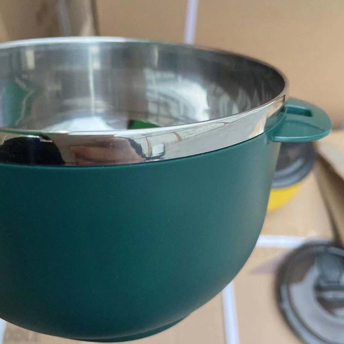304 Stainless Steel Morandi Instant Noodle Bowl Stainless Steel Multi-Purpose Bowl Item Picture