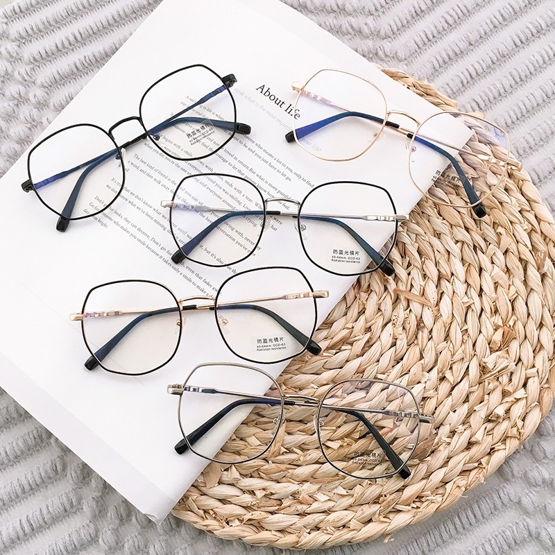 新款复古抗防蓝光眼镜电脑镜金属镜框护目镜男女近视镜架配镜详情图9