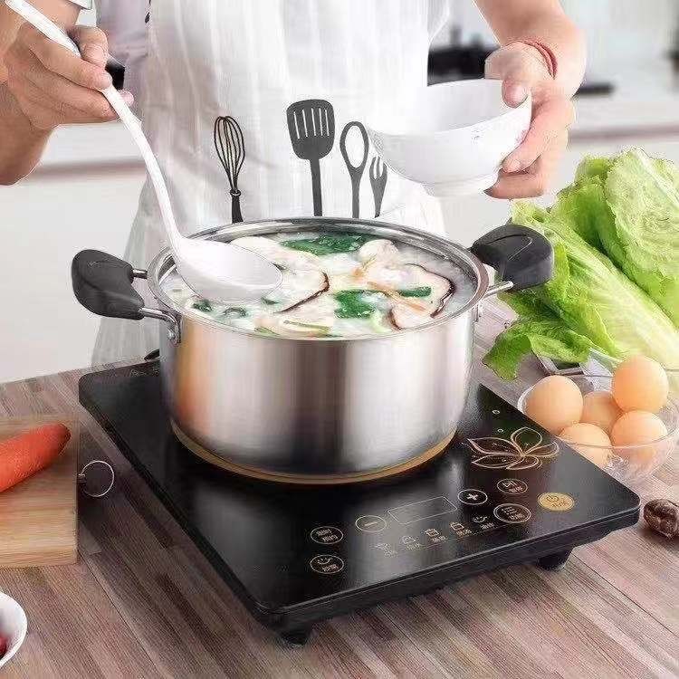 Stainless Steel Large Capacity Stock Pot With Ear Milk Pot Multi-Purpose Pot Specification drawing