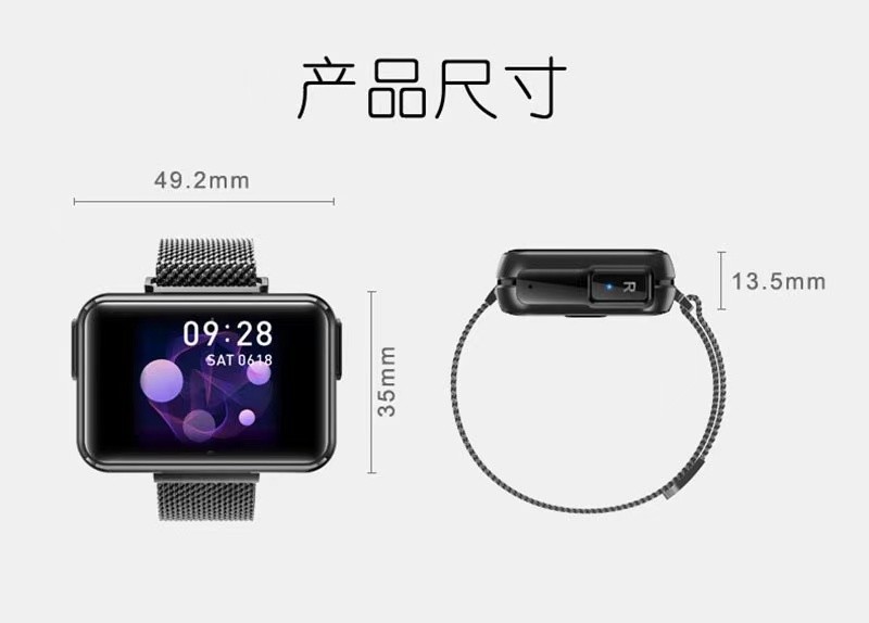 The new cross-border N32 Bluetooth calling smart bracelet, TWS earphone and two-in-one sports watch detail image 14