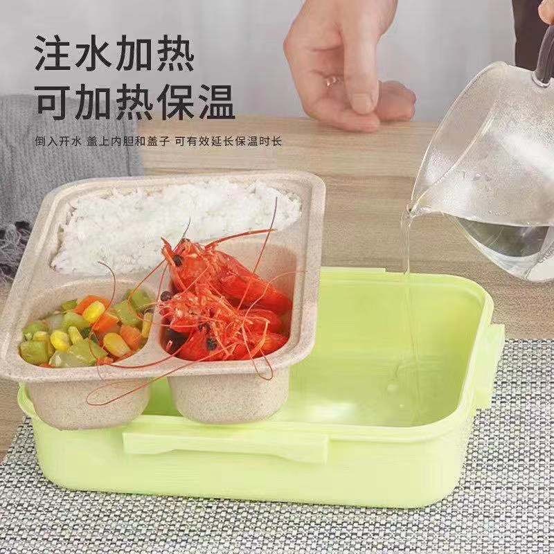 Four-Sided Environmental Protection Insulation Multi-Compartment Portable Lunch Box Specification drawing