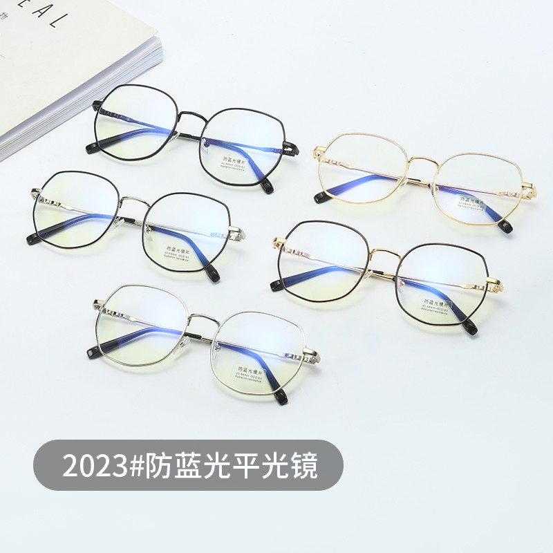 新款复古抗防蓝光眼镜电脑镜金属镜框护目镜男女近视镜架配镜详情图5