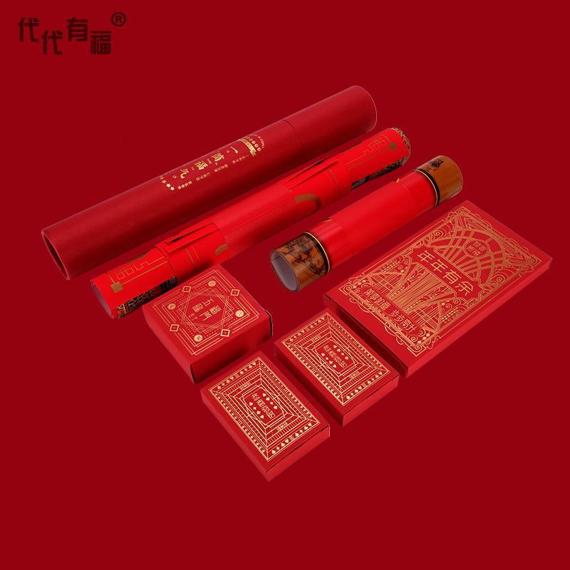 The "Generations of Happiness" Couplet Gift Pack and the "Harmony and Good Fortune" Gift Box Application Scenario