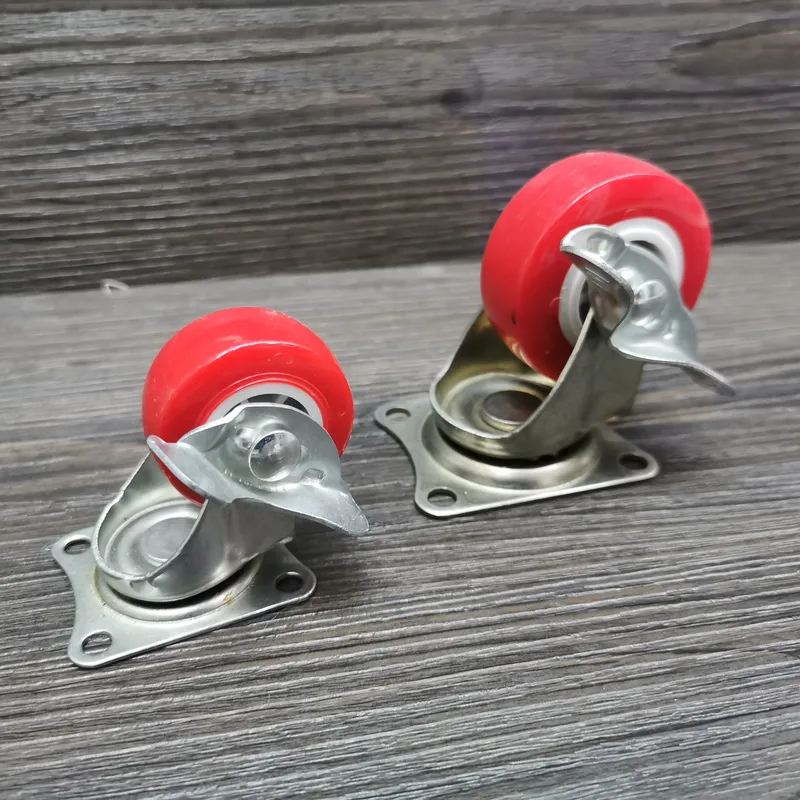 Steering Wheel Heavy Duty Casters Rubber Flat Wheel Steering Wheel