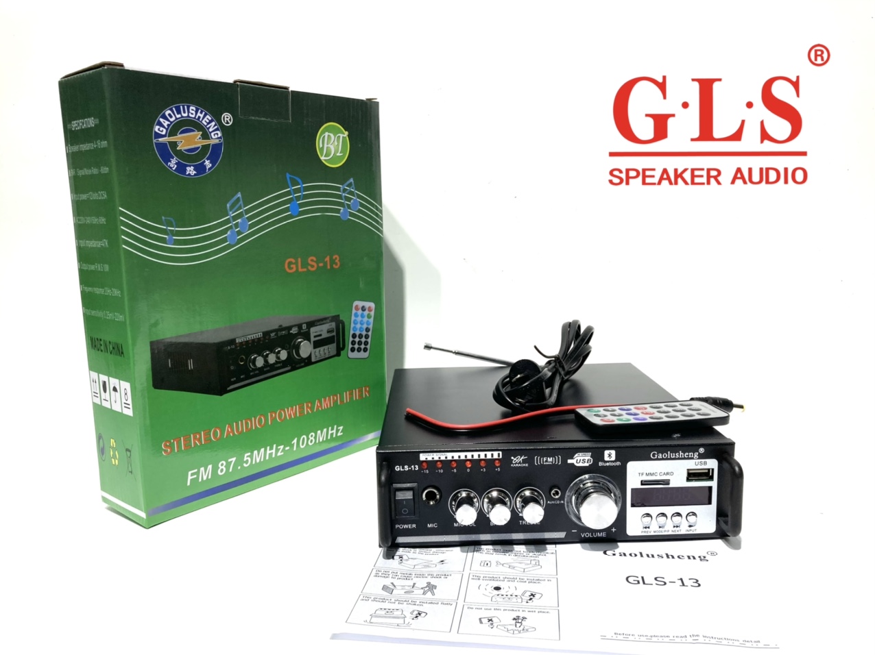 GLS-13家用功放HIFI喇叭音频放大器有源音响功放ktv功放