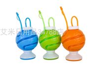 CY-PE302 plastic football sippy cup Creative sippy cup Artistic pippy cup Drink cup