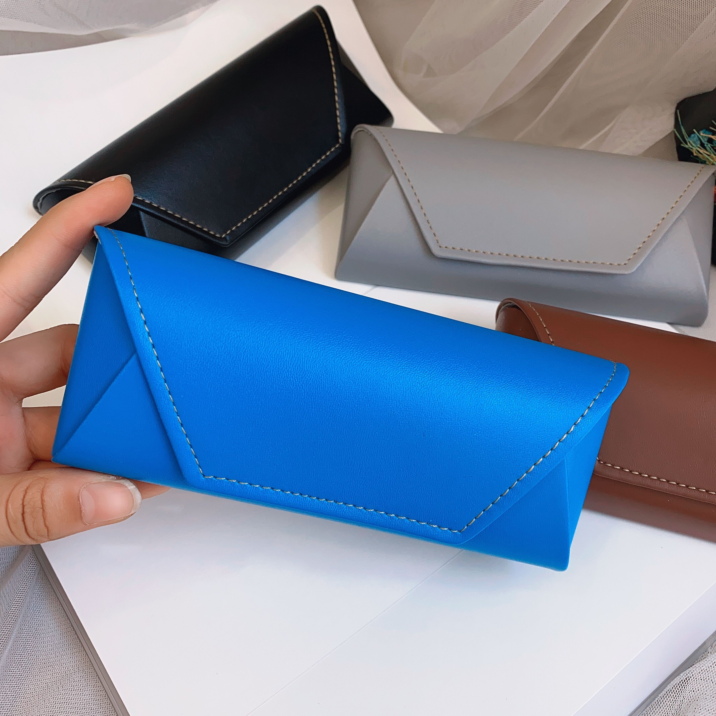 眼镜盒批发 高档时尚大气近视手工眼镜盒 纯手工太阳镜盒详情图5