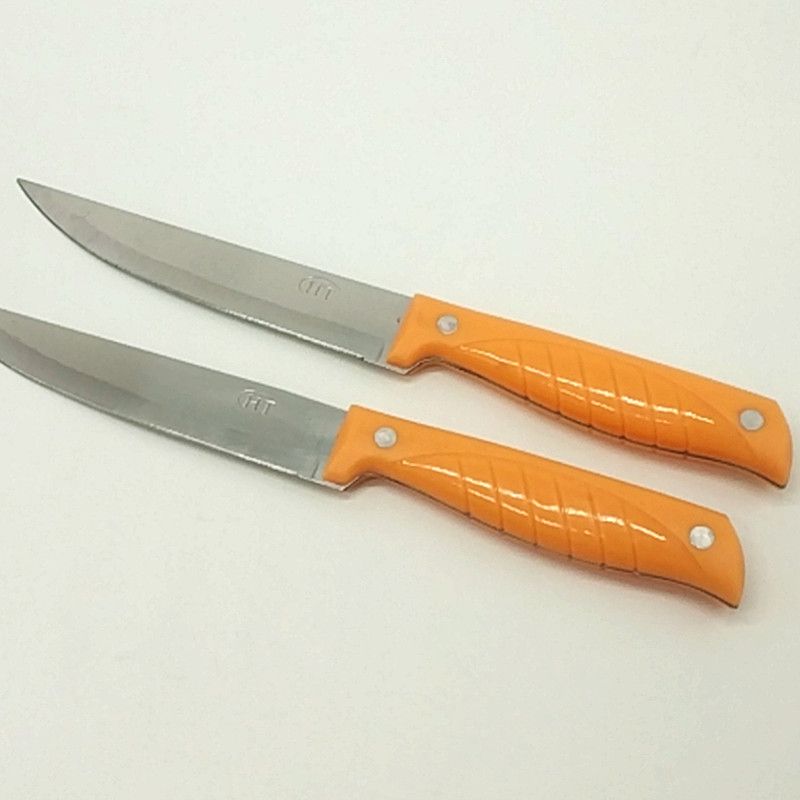 Paper card set stainless steel plastic handle kitchen knife sashimi knife Beef knife fruit knife Bread knife