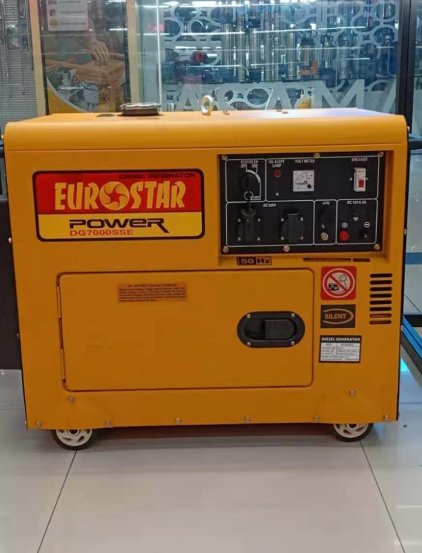 EUROSTAR 5KW silent diesel, single phase full figure