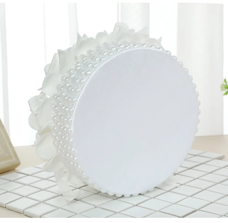 Wholesale wedding ring pillows, wedding supplies, couple rose and pearl ring boxes, bride's ring storage props detail image 5