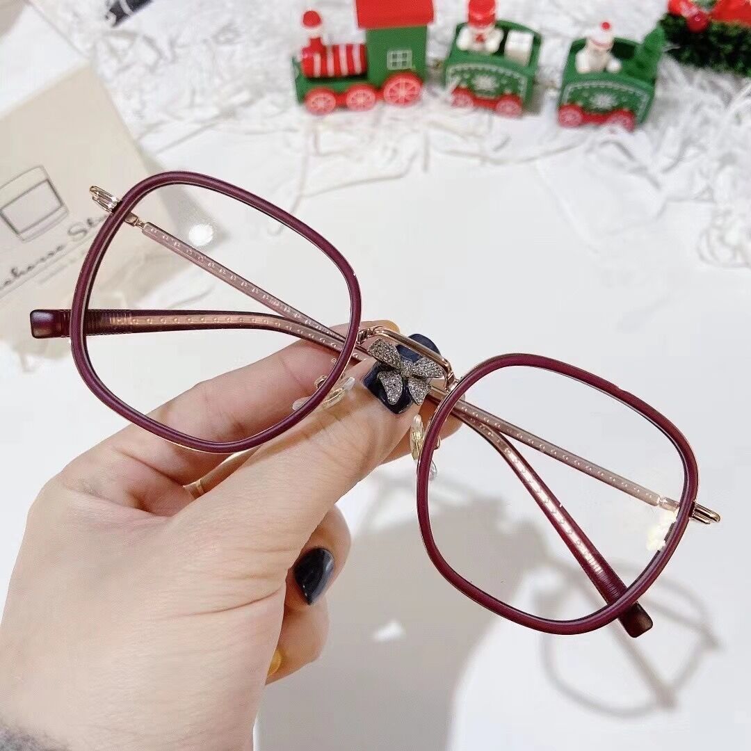 复古眼镜框 防蓝光眼镜TR90平光镜女士眼镜架近视眼镜配镜护目镜产品图