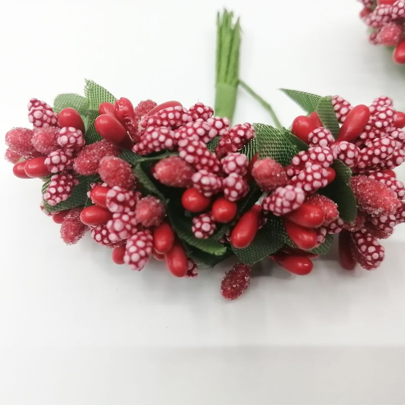 花饰火柴花芯DIY配件 石膏花心 仿真 花泡沫珠光芯配件 花环配件 thumbnail