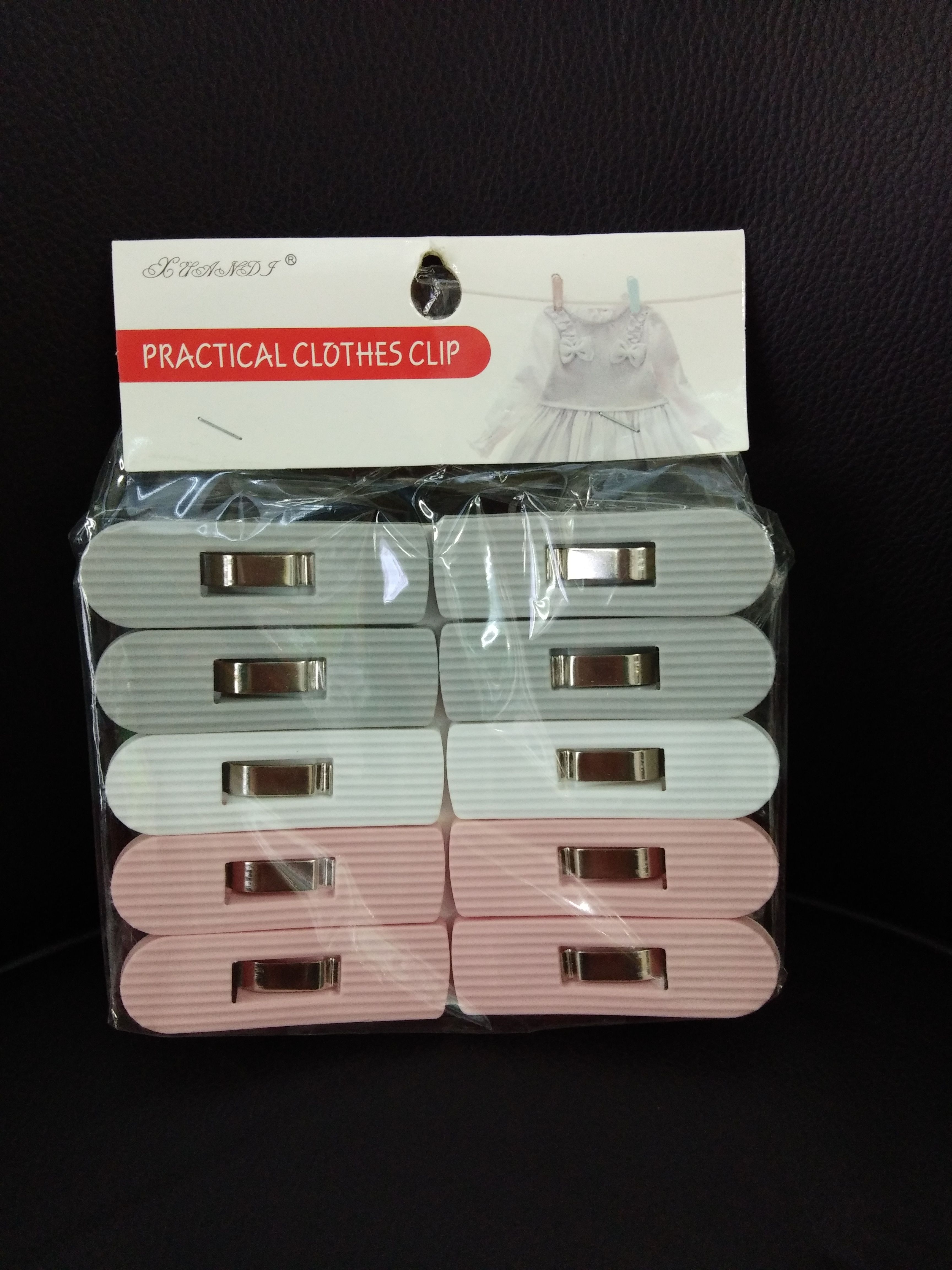 612-10塑料晾衣夹防风夹袜夹10pcs