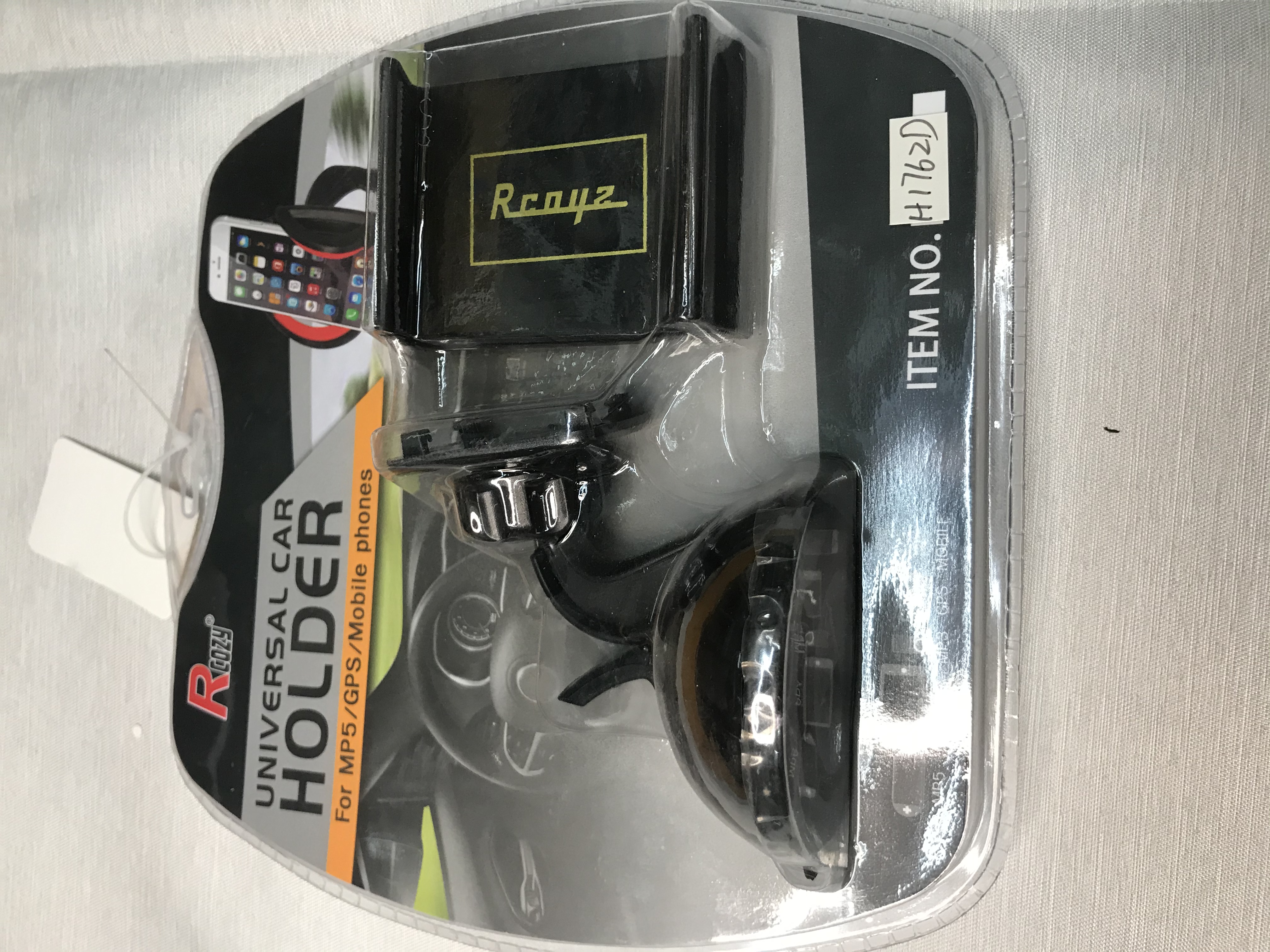 出风口手机支架自动锁车载支架360度旋转吸盘手机架汽车用品批发详情图1