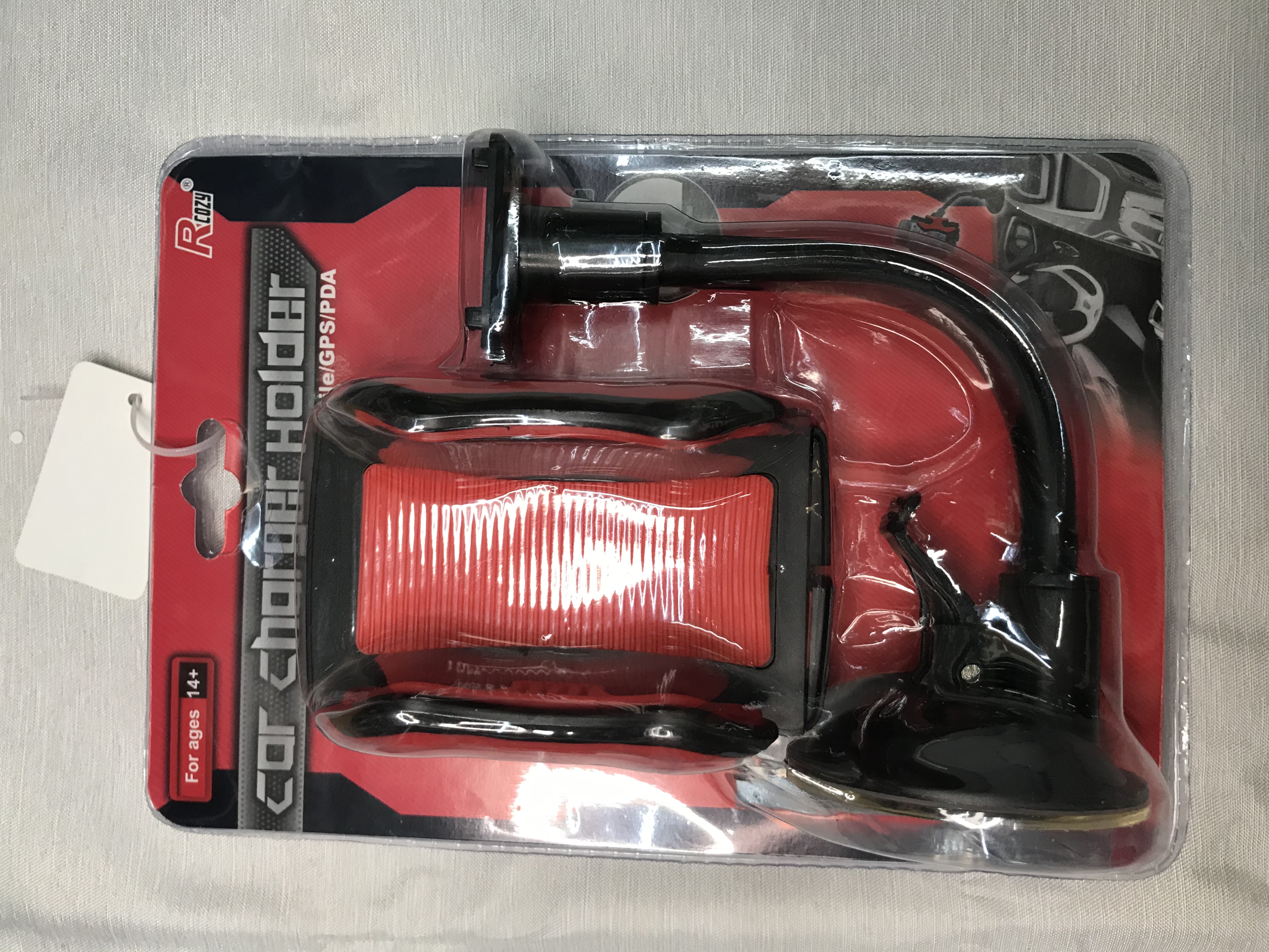 批发汽车挡风玻璃软管自动锁车载手机支架 360°旋转吸盘支架详情图1