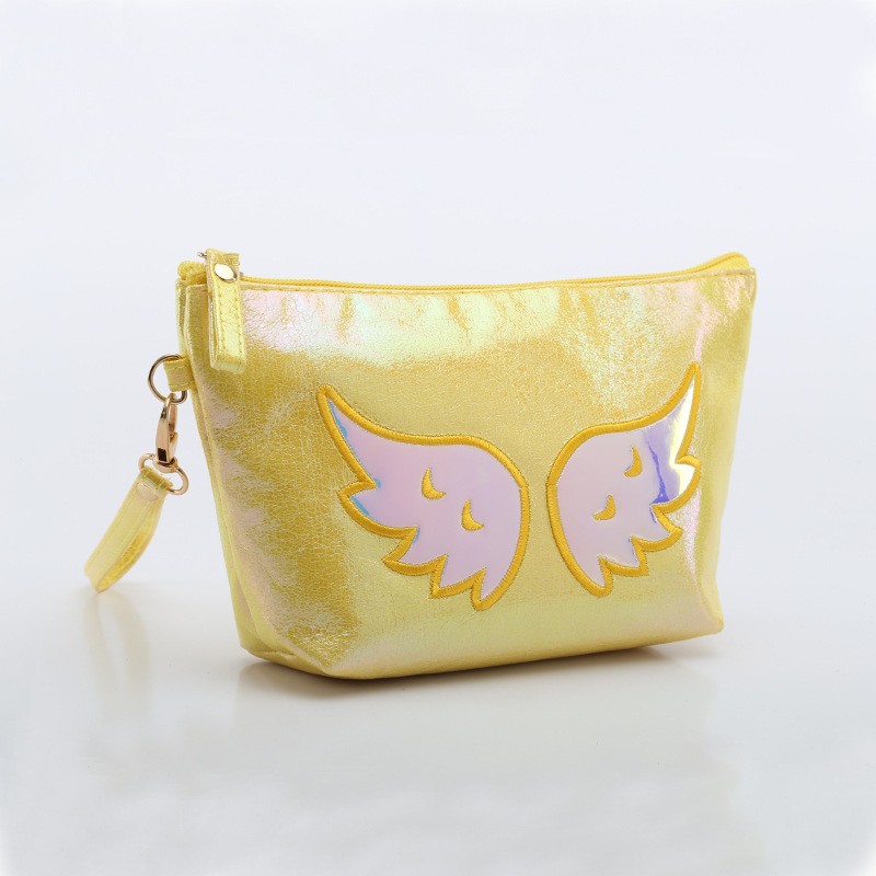 可开增票外贸热款镭射美人鱼系列帆船包七彩绣花化妆包卡通手提包详情图5