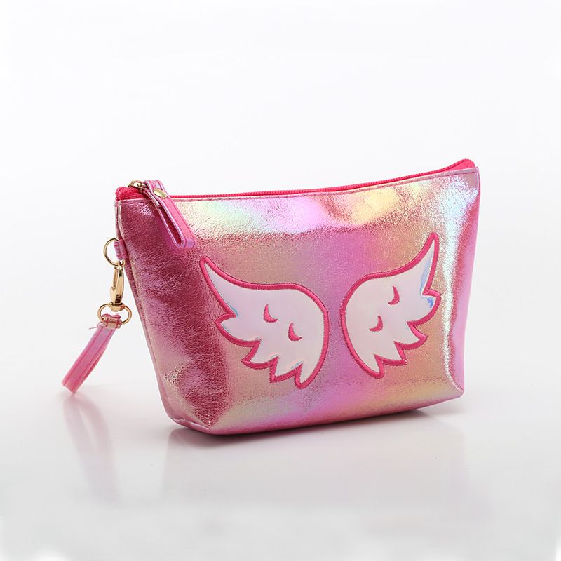 可开增票外贸热款镭射美人鱼系列帆船包七彩绣花化妆包卡通手提包详情图8