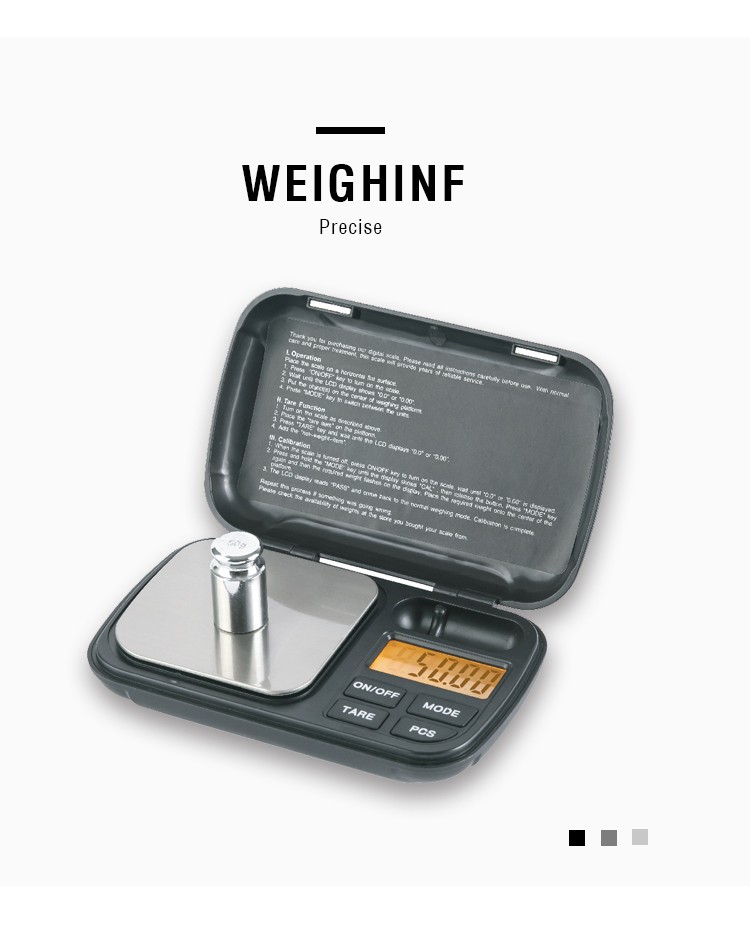 [Constant-649C]口袋秤金属口袋秤精准工具盒便携电子秤详情图3