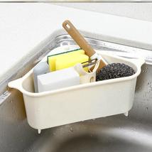 厨房置物架三角沥水架洗碗池垃圾滤水挂篮多功能吸盘式沥水收纳架