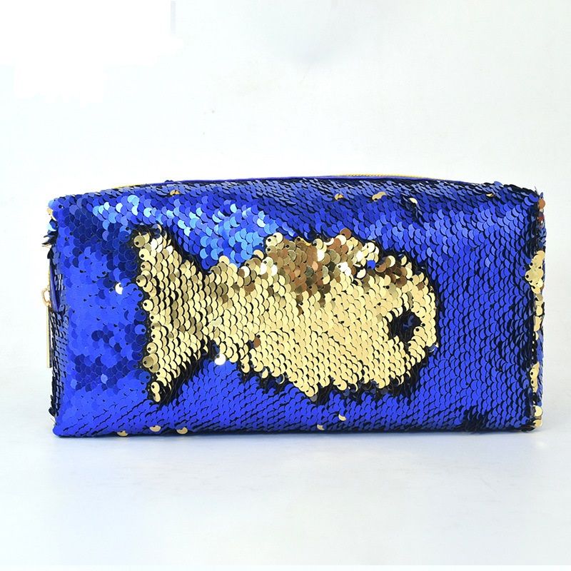 爆款新款亮片化妆包时尚手拿美人鱼化妆包鱼鳞手拿包 厂家直销