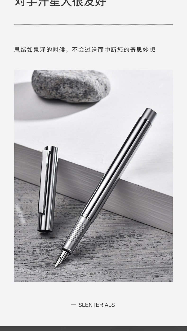 钢笔简约铱金笔尖商务办公男士礼盒女生复古练字成人用笔礼物送礼详情图8