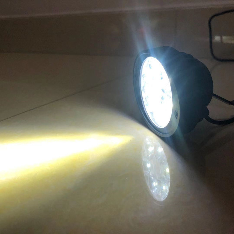 Motorcycle LED lamp 12V ultra-bright spotlight, strong light, 9-bead flashing auxiliary lighting lamp modification accessories undefined