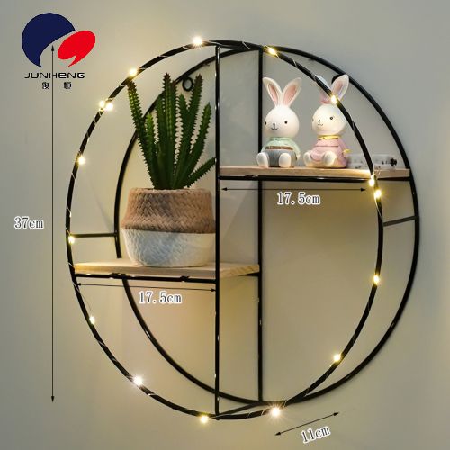Nordic style circular wall creative shelf wall decoration ins wall room accessories living room furniture pendant A803