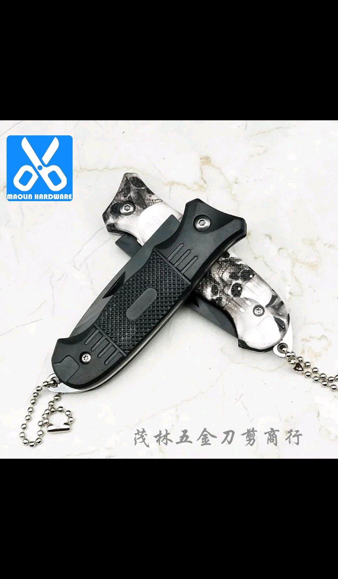 折叠式水果刀户外随身刀具野外钥匙链折叠刀 防身迷你可折叠刀详情3