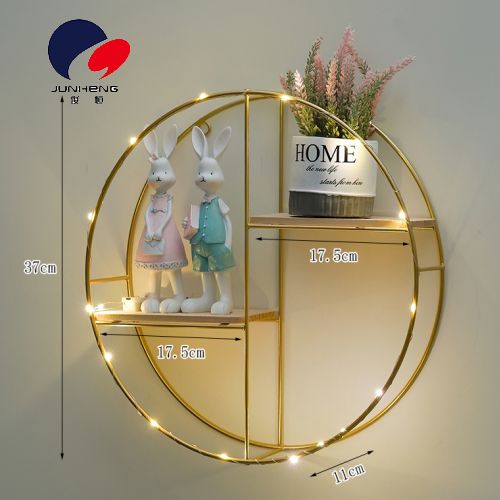 Nordic style circular wall creative shelf wall decoration ins wall room accessories living room furniture pendant A802