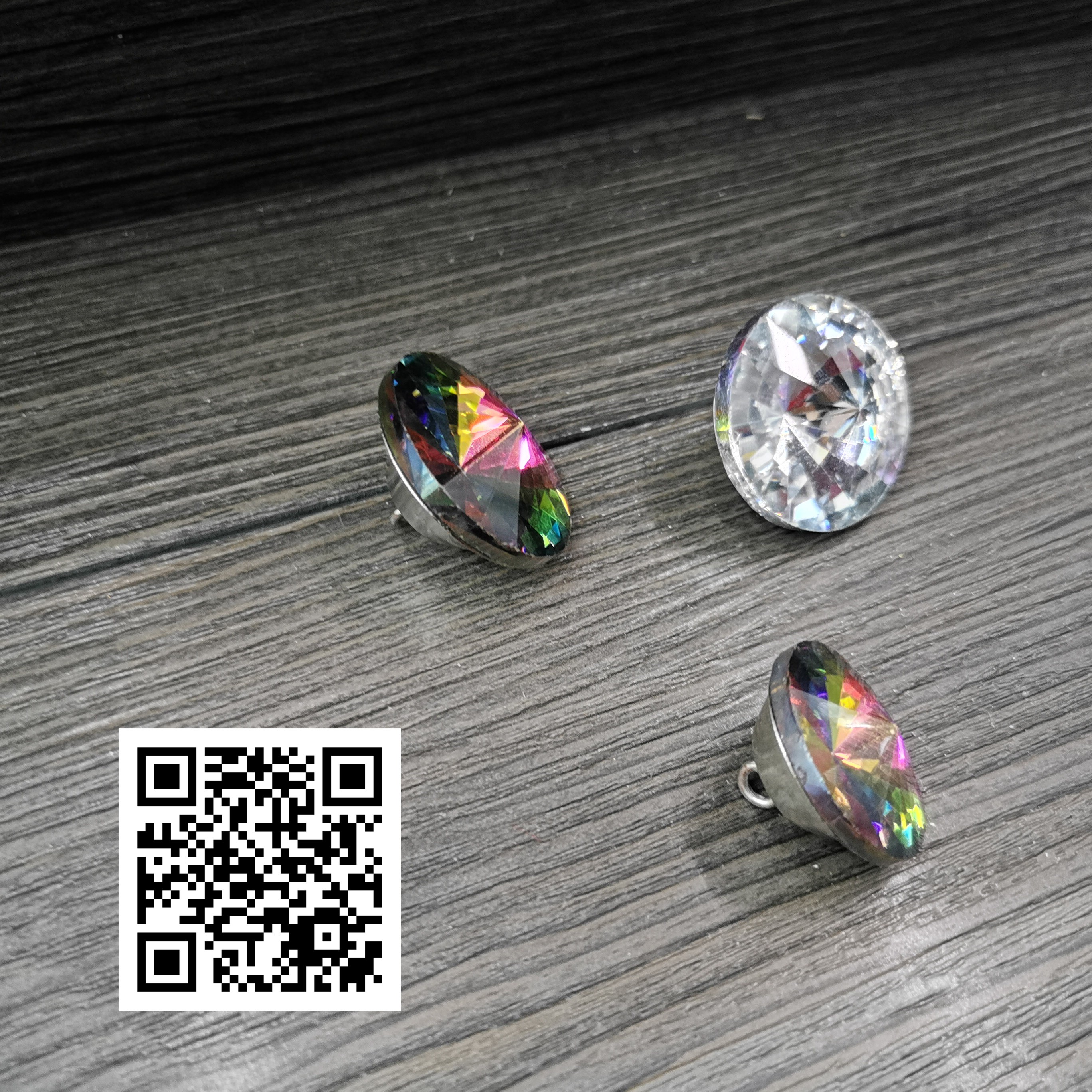 家具 软包钻石水晶扣圆形拉扣沙发纽扣床头背扣花水晶装饰扣子 装饰钉详情图1