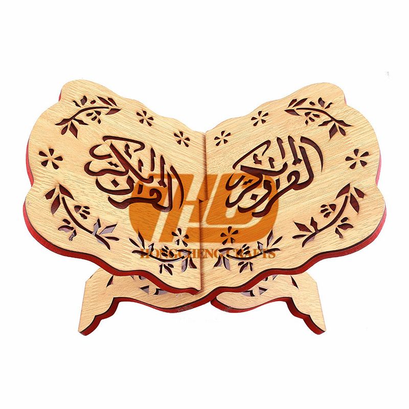 厂家直销阿拉伯木质古兰经书架穆斯林伊斯兰经书松木雕刻sj1-004