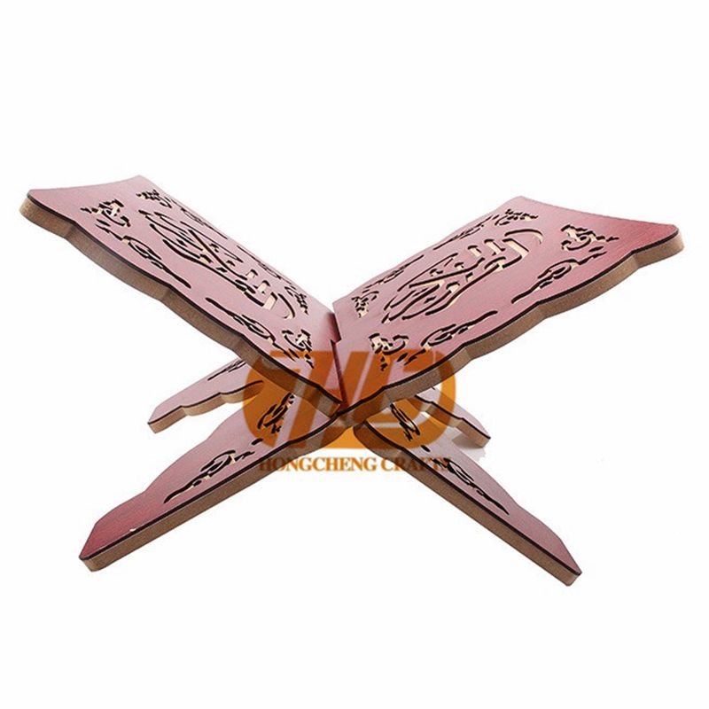 Manufacturers Direct Sales Arabic Wooden Quran Bookshelf Muslim Islamic Sutra Pine Carved Sj1-52 Item Picture