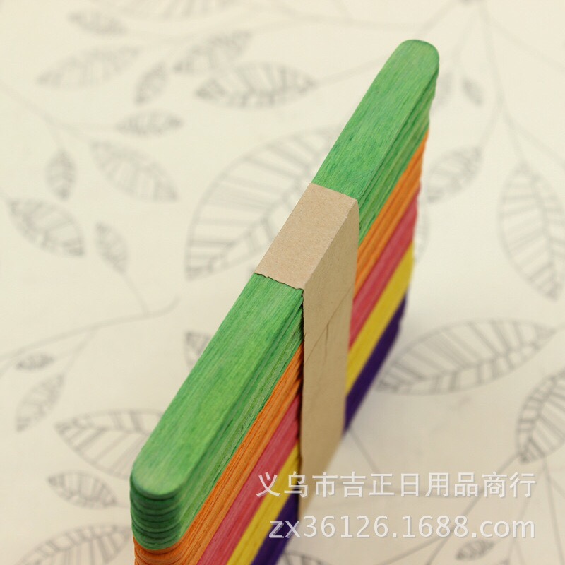 厂家供应彩色雪糕棒生产加工各种规格冰棍棒详情图3